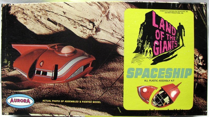 Aurora 1/64 Land of the Giants Spaceship (Spindrift) - Original Issue, 830-200 plastic model kit